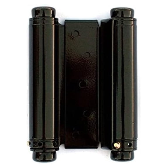 Cafe Door 5" Spring Hinge in Black Double Acting Spring Hinge with Tension Adjustment for Saloon Western Bar Pub Swinging Cafe Doors
