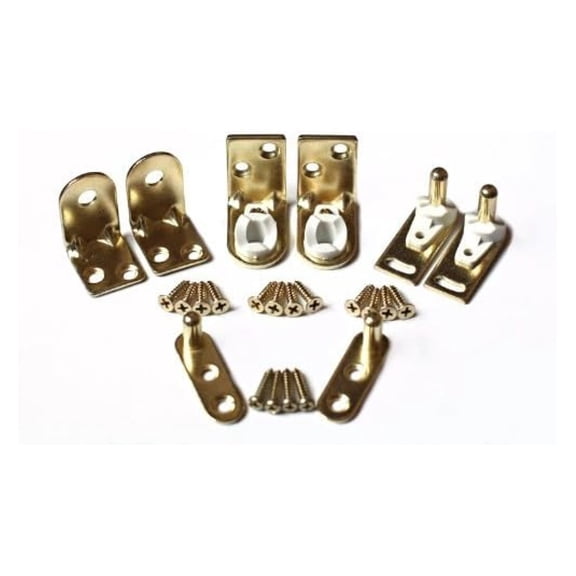 Cafe Door Hinges by , Double-Acting Premium Cafe Door Gravity-Pivot Hinge, Heavy Duty Set for Saloon Swinging Doors (Brass)