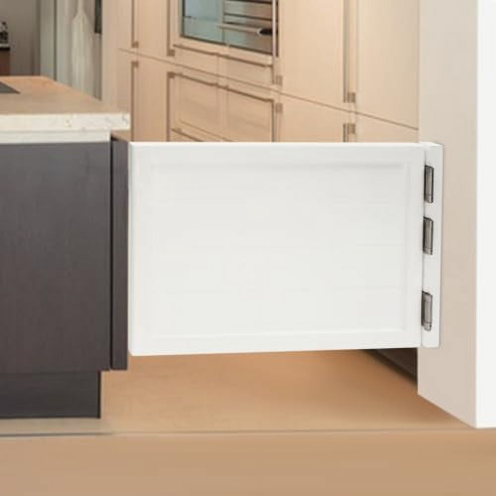 Cafe Door, Swinging Door, Pine Wood Saloon Door, Includes Hinges for Kitchen Shop Entrance Partition Pub, Painted Finished (35.4x23.6in) (White)