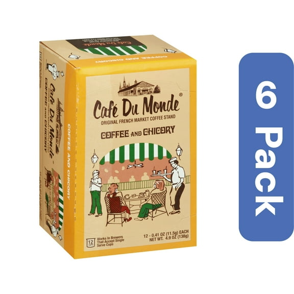Cafe Du Mond Coffee Kcup Chicory (Pack of 6)