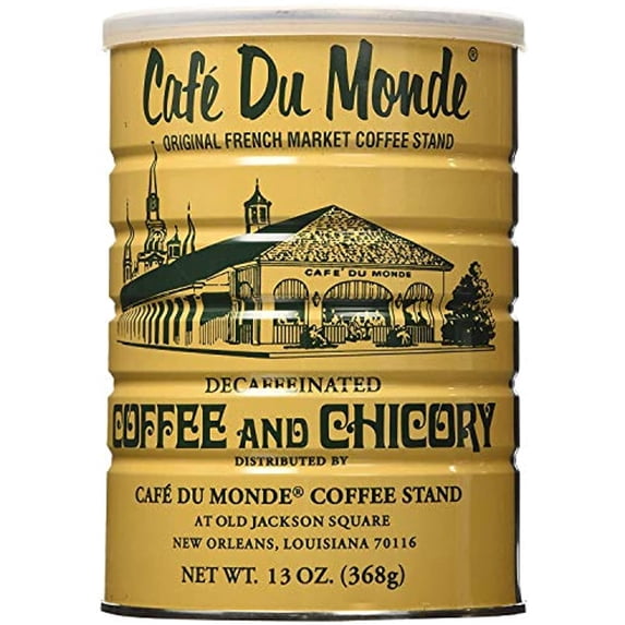Cafe Du Monde Chicory Decaffeinated Coffee, Net Wt. 13 Oz (2 Pack)