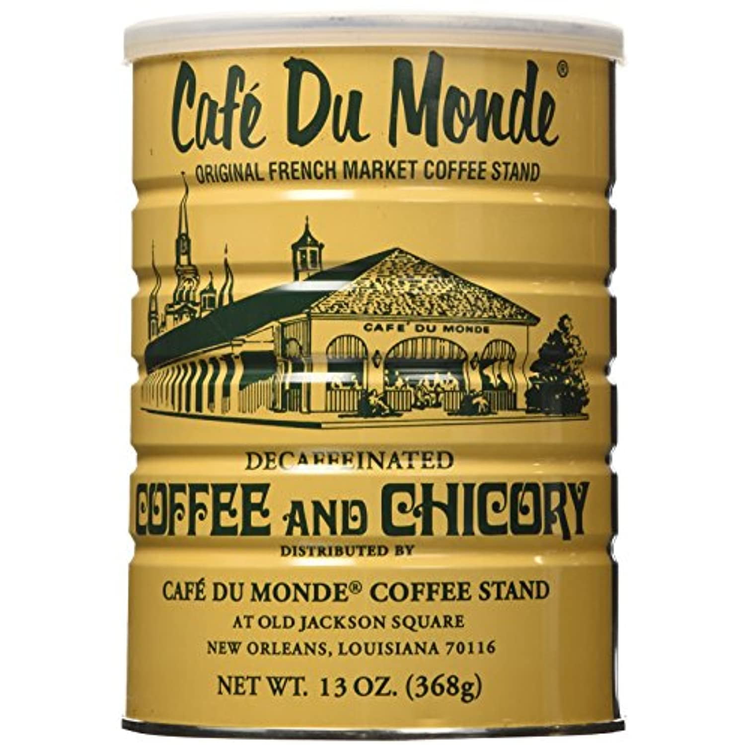 Cafe Du Monde Coffee Decaf And Chicory, 13-Ounce Can (Pack Of 3)