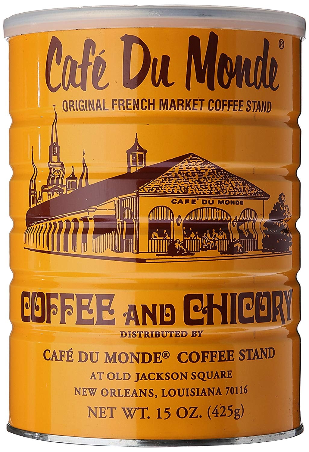 Cafe Du Monde Ground Coffee and Chicory, 15 Oz, 6 Pack