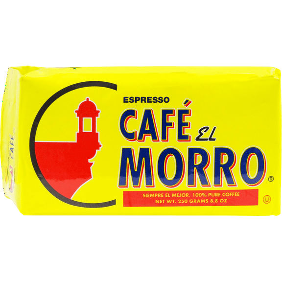 Cafe El Morro Espresso Dark Roast Caffeinated Ground Coffee, 8.8 oz