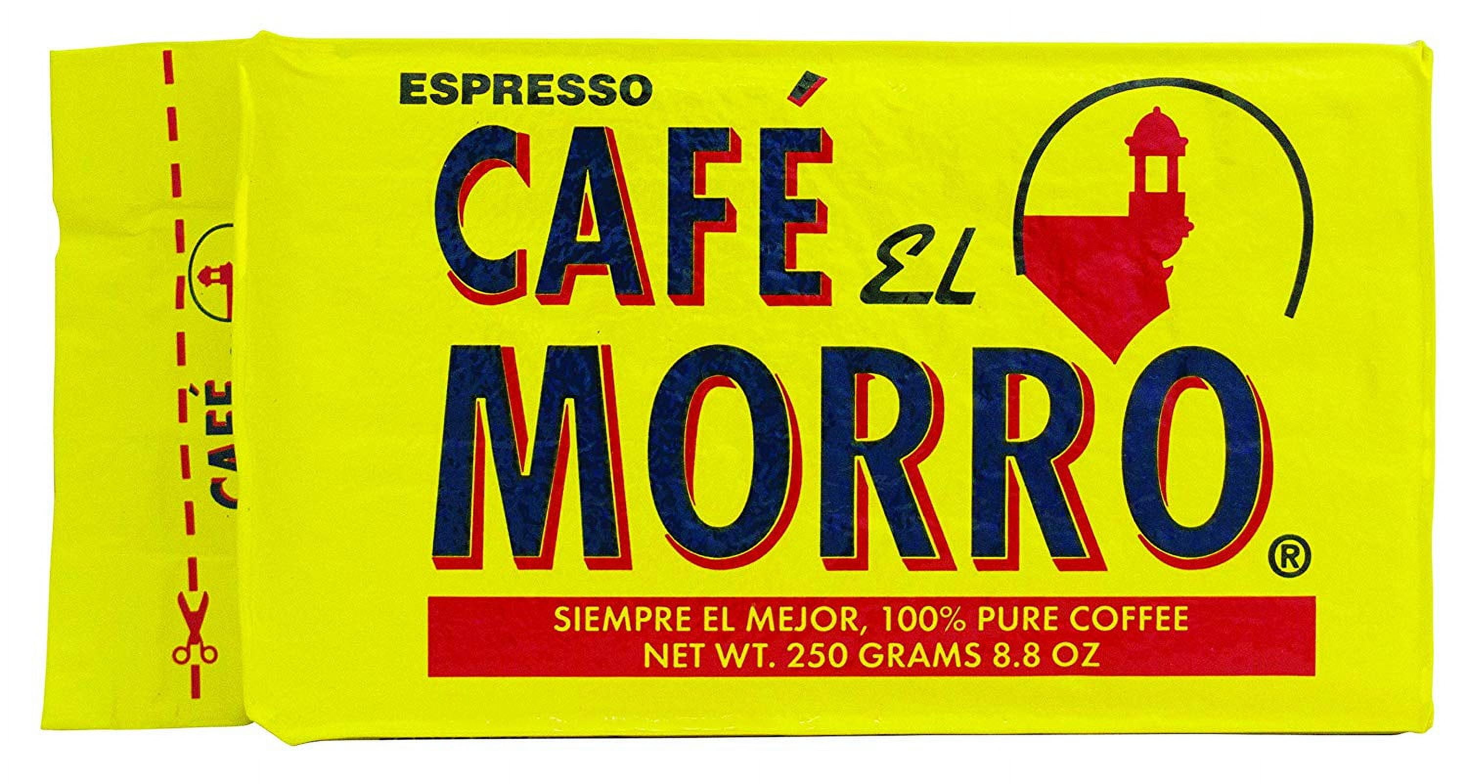 Cafe El Morro Espresso Dark Roast Caffeinated Ground Coffee, 8.8 oz