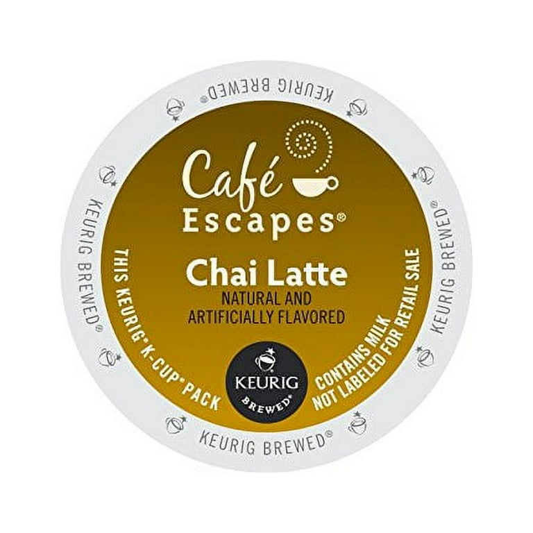 Cafe Escapes Chai Latte 48 K Cups for Keurig Brewers Walmart
