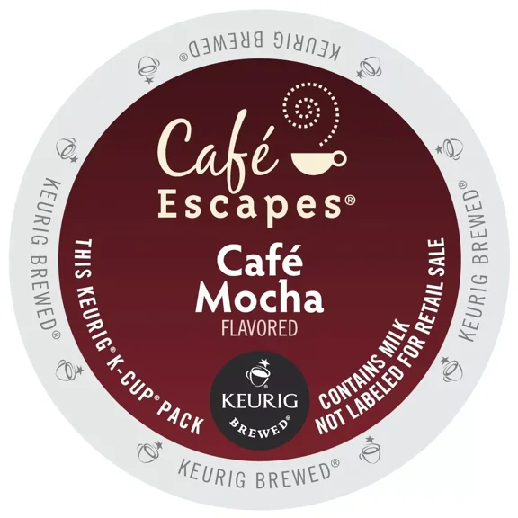 Cafe Escapes Cafe Mocha 72 count K cups pods
