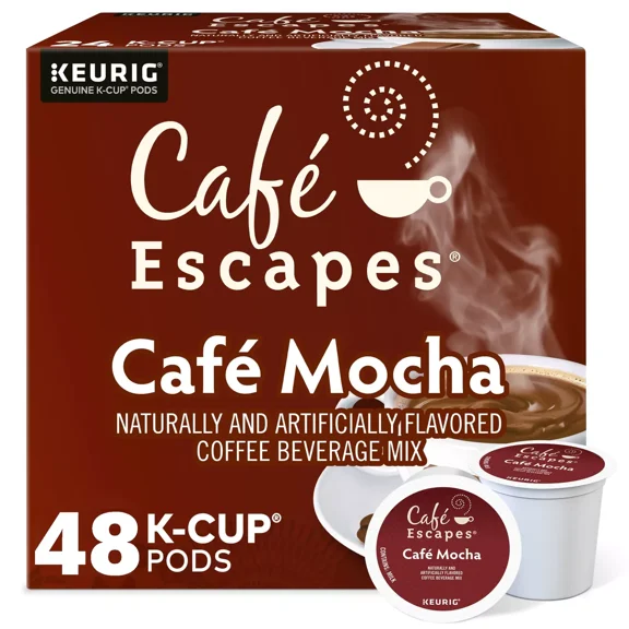 Cafe Escapes Cafe Mocha, 48 K-Cup Pod