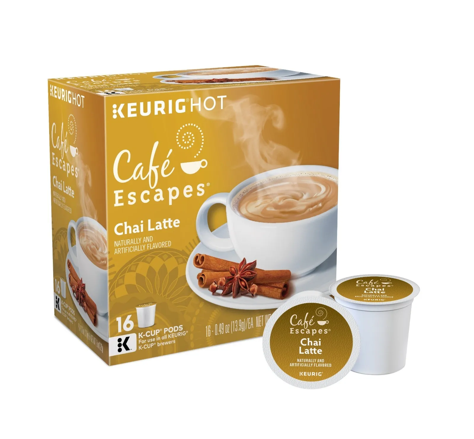 Cafe Escapes Chai Latte 48 K cup Pods