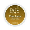 Cafe Escapes, Chai Latte Tea Beverage, SingleServe Keurig KCup Pods