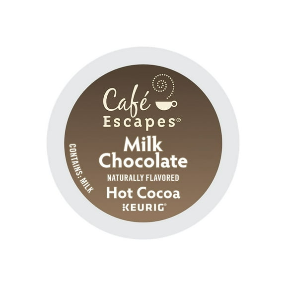 Cafe Escapes Milk Chocolate Hot Cocoa - Hot chocolate pod - 96 pcs. x 1 oz - Fat: 5 %