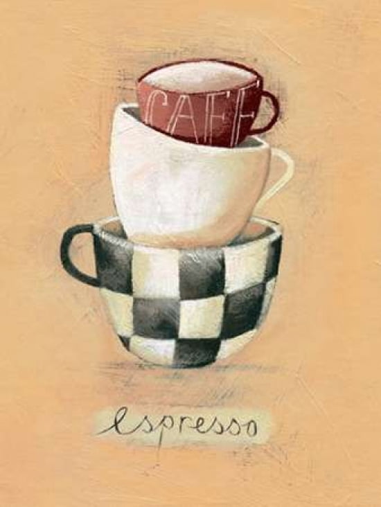 Cafe Espresso Canvas Art - Nicola Evans (18 x 24)
