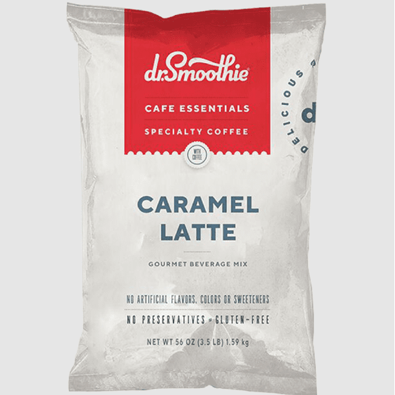 Cafe Essentials Caramel Latte 3.5 lb Bag Dr. Smoothie Packing 5's/ case