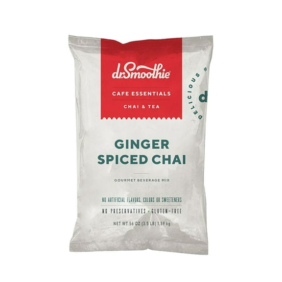 Cafe Essentials Ginger Spiced Chai 3.5 lb Bag Dr. Smoothie Packing 5's/ case