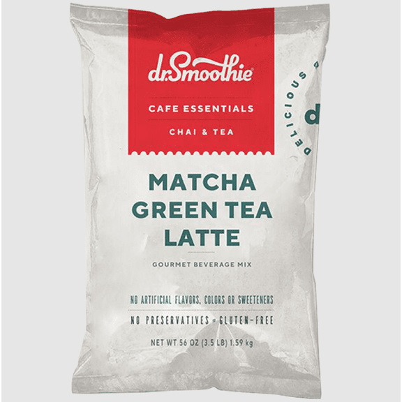 Cafe Essentials Matcha Green Tea Latte 3.5 lb Bag Dr. Smoothie Packing 5's/ case