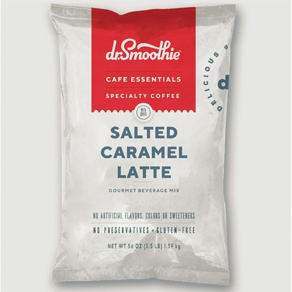 Cafe Essentials Salted Caramel Latte 3.5 lb Bag Dr. Smoothie Packing 5's/ case