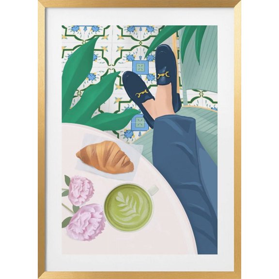 Cafe Framed Art Modern Wall Decor