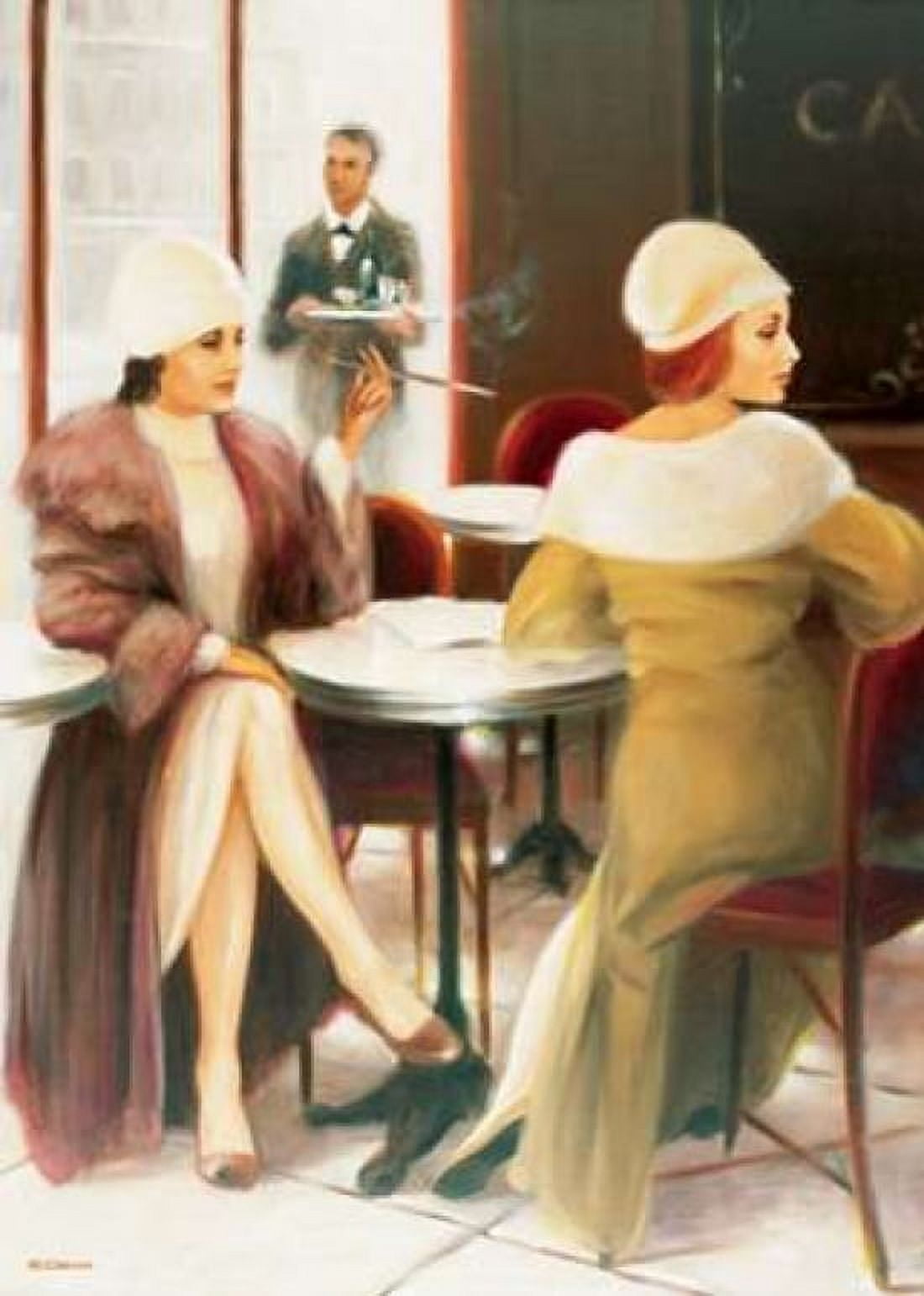 Cafe I Canvas Art - E Denis (18 x 24)