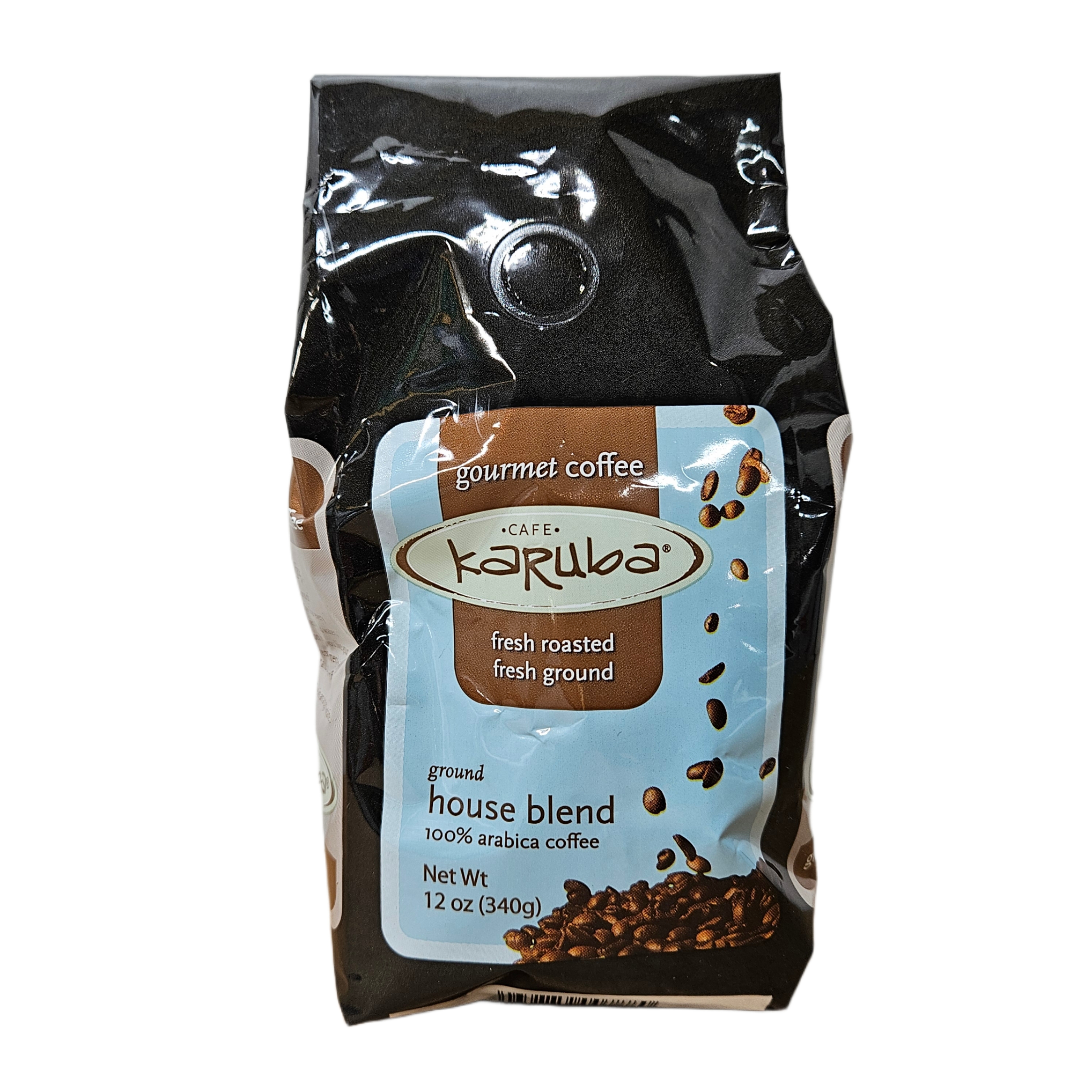 Cafe Karuba Coffee Fresh Roasted Ground House Blend 12oz