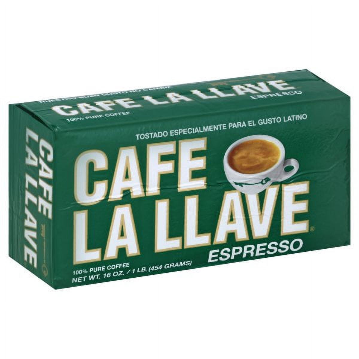 Cafe La Llave, Dark Roast Espresso Ground Coffee, 16 oz