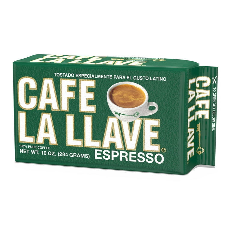 Cafe La Llave Coffee, 100% Pure, Espresso - 10 oz