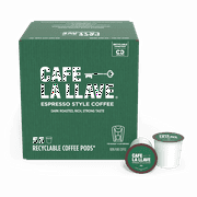 Cafe La Llave Espresso-Style Dark Roast Coffee Pods لمصانع الجعة Keurig K-Cup - نكهة جريئة وغنية - 55 كبسولة قابلة لإعادة التدوير ذات خدمة واحدة - حبوب أرابيكا الفاخرة - مصنوعة عائليًا