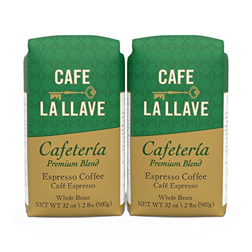 Cafe La Llave Whole Bean Espresso Coffee, for Your Coffee Maker, 32