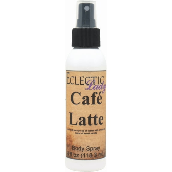 Cafe Latte Body Spray, Eclectic Lady, Hydrating Mist, Unisex, 8 oz