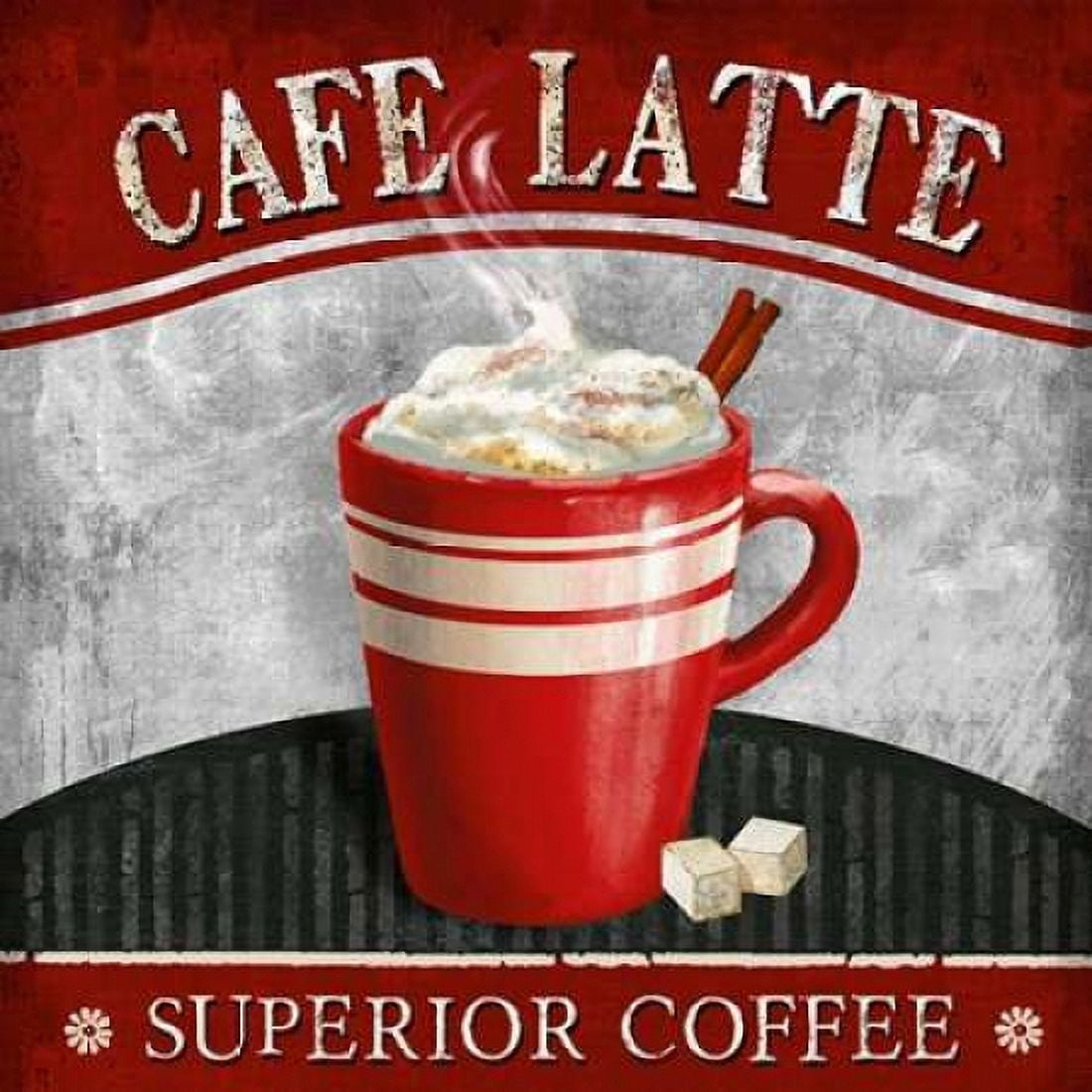 Cafe Latte Canvas Art - Conrad Knutsen (24 x 24)