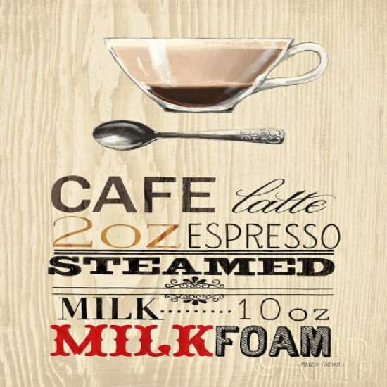 Cafe Latte Canvas Art - Marco Fabiano (24 x 24)