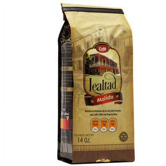 Cafe Lealtad Café Lealtad 100% Puertorrican Arabica Medium Dark Roast Ground Coffee, 14 oz Bag