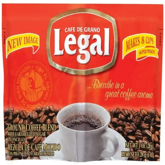 Cafe Legal Roast Ground Pouch Coffee 1 oz