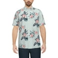 thumbnail image 1 of Cafe Luna Men's Floral Print Short Sleeve Shirt, 1 of 2