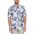 thumbnail image 1 of Cafe Luna Men's Short Sleeve Polyester Textured Shirt, 1 of 3
