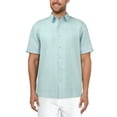 thumbnail image 1 of Cafe Luna Men's and Big Men's Crosshatch L-Shape Print Short Sleeve Shirt, Sizes S-5XL, 1 of 3