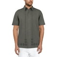 thumbnail image 1 of Cafe Luna Men's and Big Men's Crosshatch L-Shape Print Short Sleeve Shirt, Sizes S-5XL, 1 of 3