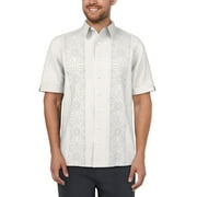 Men's and Big Men's Printed Panel Short Sleeve Shirt, Sizes S-5XL