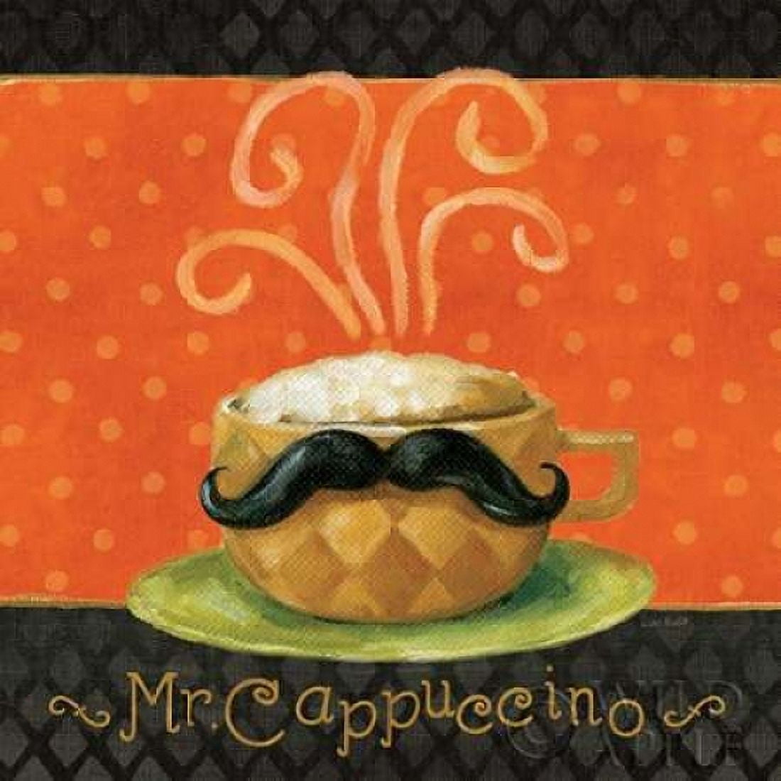 Cafe Moustache IV Square Canvas Art - Lisa Audit (24 x 24)