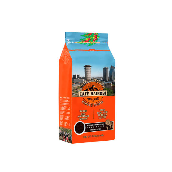 Cafe Nairobi Dark Roast Ground Coffee, 12oz