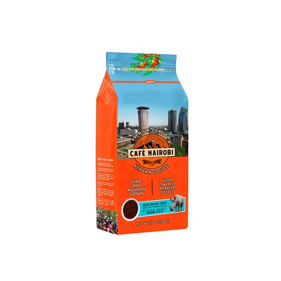 Cafe Nairobi Decaf Roast Ground Coffee, 12oz