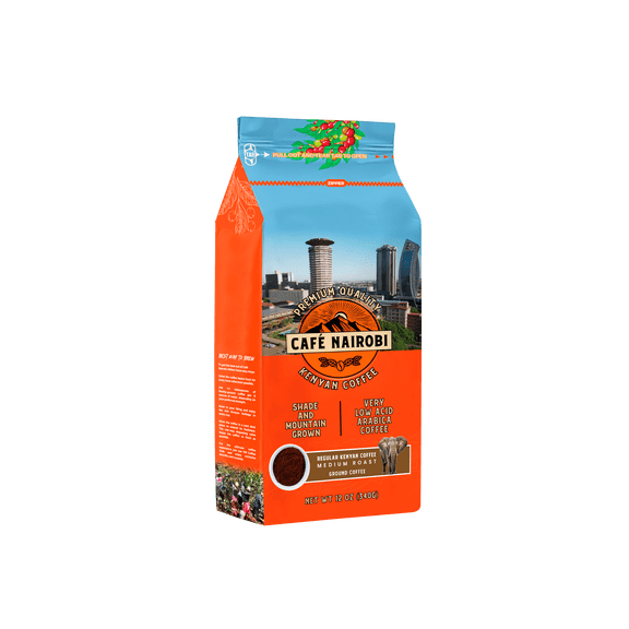Cafe Nairobi Medium Roast Ground Coffee, 12oz