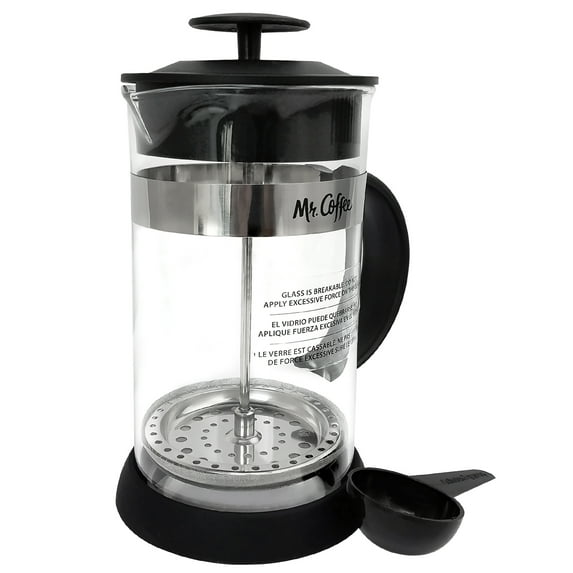 Cafe Oasis 1.1 Quart Glass Coffee Press