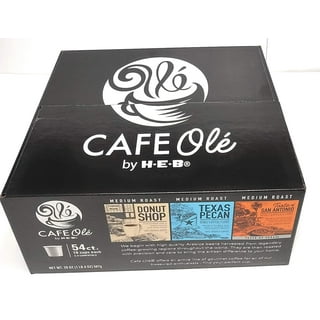 H-E-B Cafe Ole Taste Of Texas Houston Blend Coffee - 54 K-Cups Medium Roast With Praline Pecan Flavor