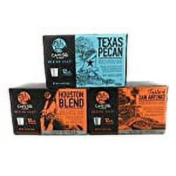 Cafe Ole Taste of Texas Gourmet Coffee  Gift Assortment, 12ct. (36 Cups) Houston Blend, Texas Pecan, Taste of San Antonio