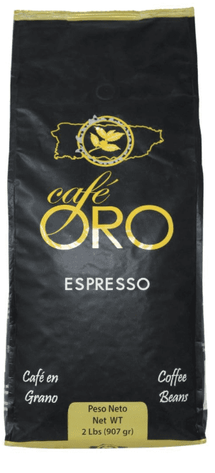 Cafe Oro Espresso Roasted Coffee Beans- Puerto Rican Coffee Beans (2 pounds)