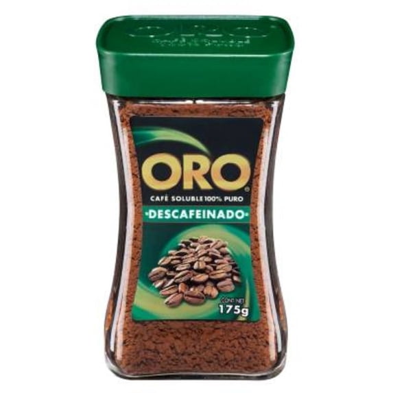 Cafe Oro Instant Coffee, 175g Container, Medium Roast, Decaffeinated