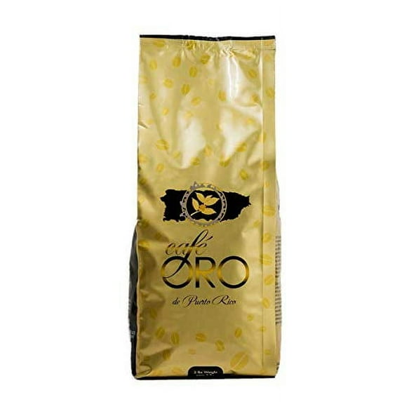 Cafe Oro de Puerto Rico Roasted Coffee Beans - 2 pounds bag