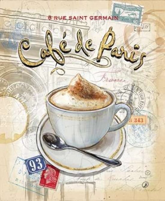 Cafe Paris Canvas Art - Chad Barrett (20 x 24)