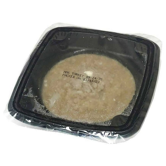 Cafe Puree Minced and Moist Level 5 Roasted Turkey, 3 Ounce -- 24 per case.
