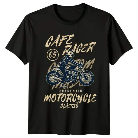 Cafe Racer 65 Custom Built Motorcycle Mens T-Shirt Womens Tee Graphic